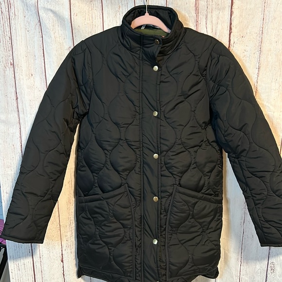NWT J. Crew Quilted cocoon puffer with PrimaLoft size XS Tall - Picture 2 of 11
